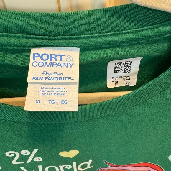 Brand new Red hair, majestic unicorn ginger novelty XL green tshirt - Picture 2 of 4